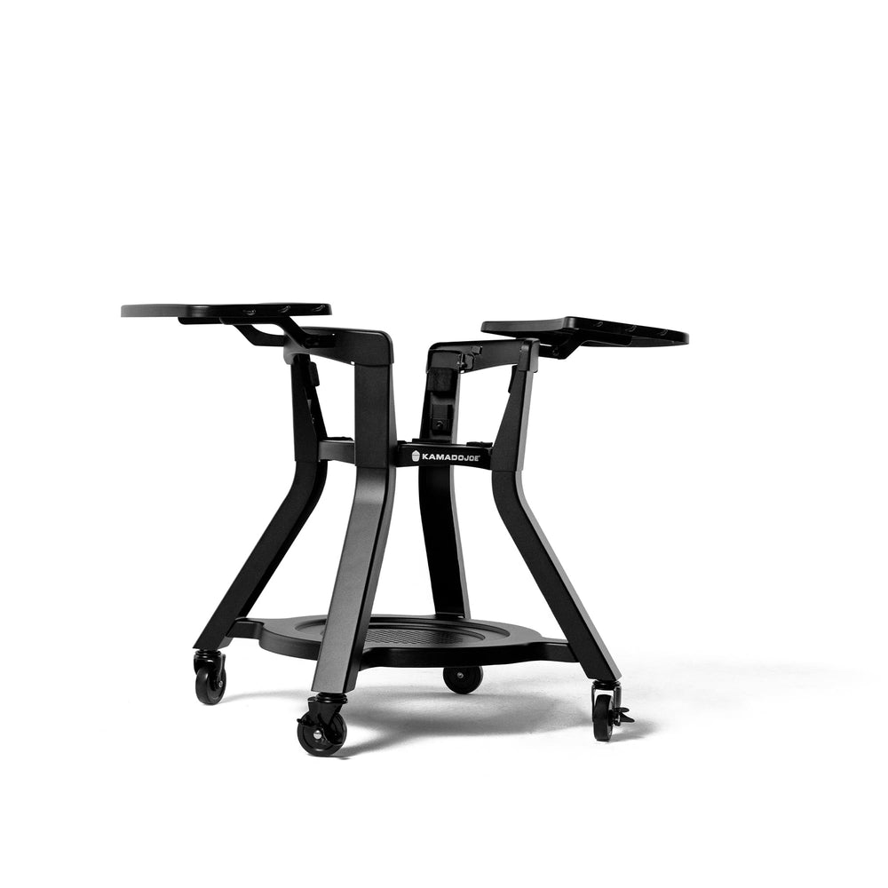 Kamado Joe front view cart with Joe Jr showing stable cooking height
