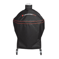Kamado Joe front view of covered 24-inch grill showing complete protection benefit
