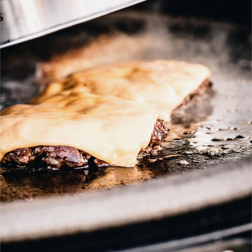 Kamado Joe product label close-up showing model and compatibility benefit