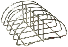 Kamado Joe rib rack front view showing vertical slots and capacity benefit