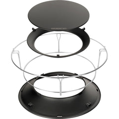 Kamado Joe SlōRoller installed in Classic Joe 18-inch with smoke enveloping food for even flavor