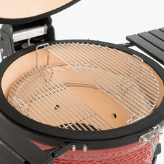 Kamado Joe stainless steel close-up highlighting smooth rods and corrosion resistance
