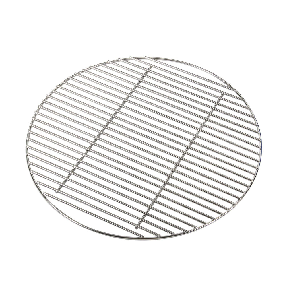KAMaster 17" front view showing replacement stainless steel fire grate and robust build benefits