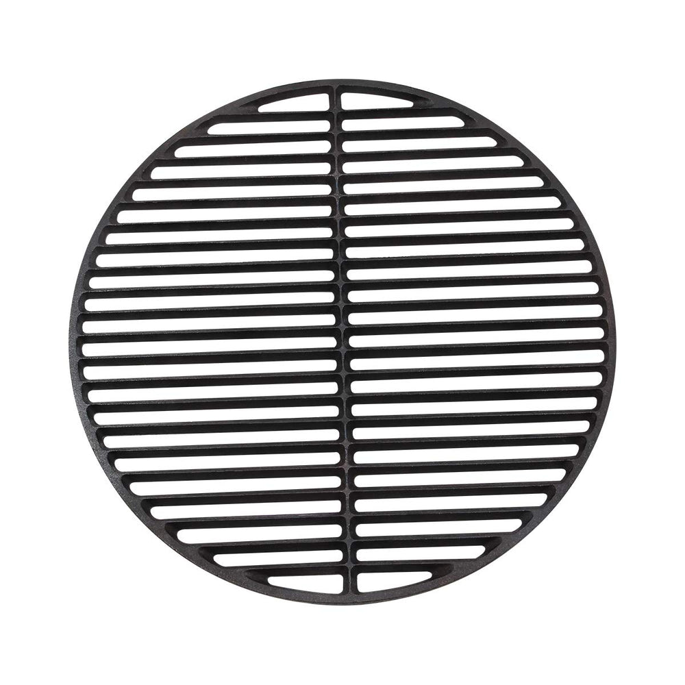 KAMaster front view of 18-inch cast iron grate showing full surface and fit benefit