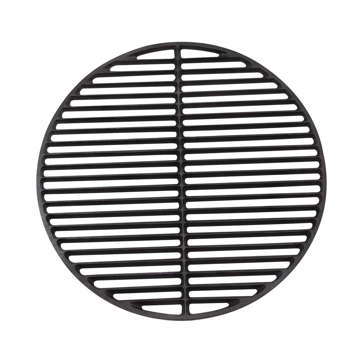 KAMaster front view of 18-inch cast iron grate showing full surface and fit benefit