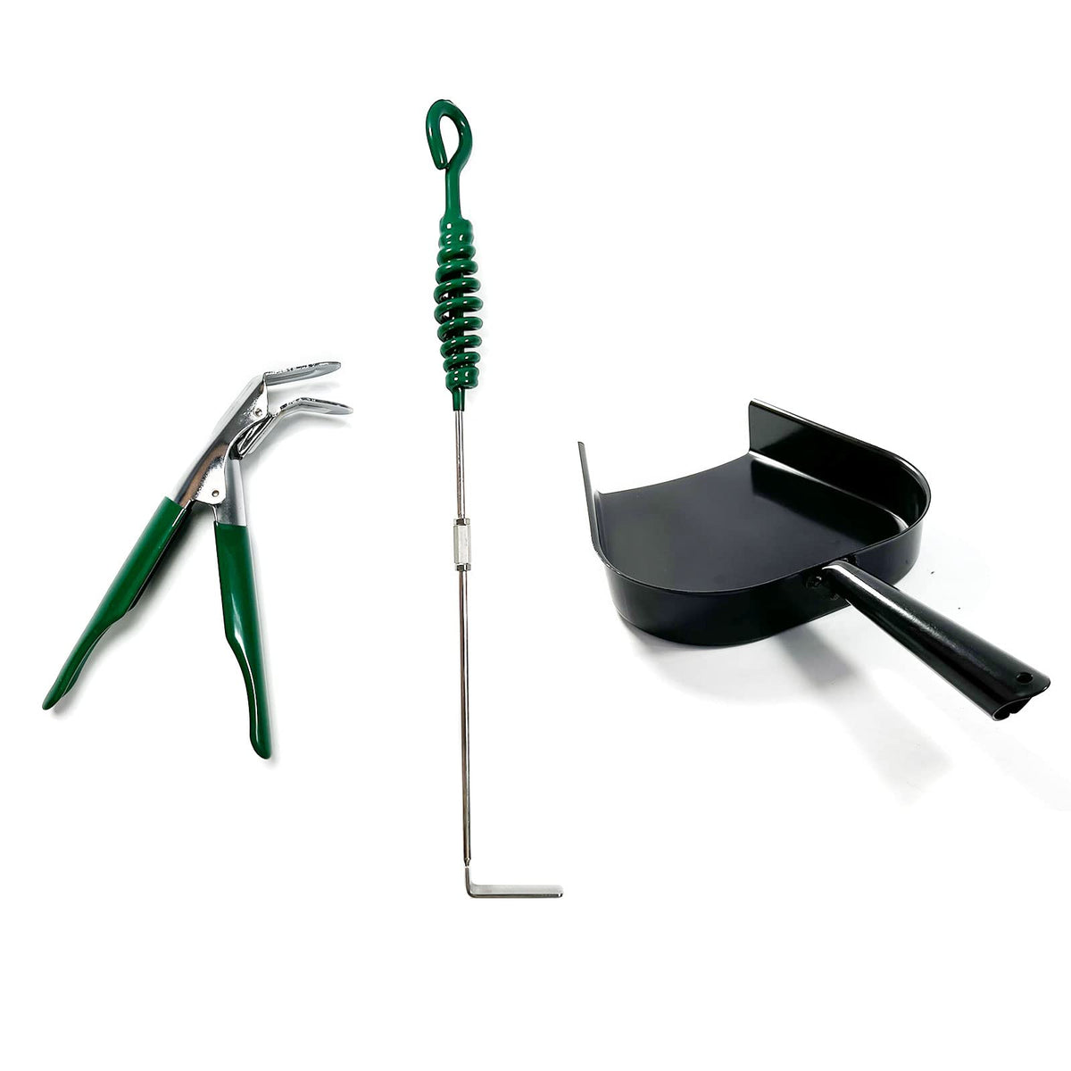 KAMaster ash tool set front view showing all three pieces for quicker cleanup