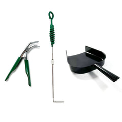 KAMaster ash tool set front view showing all three pieces for quicker cleanup