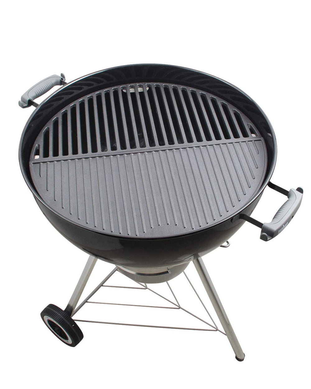 KAMaster front packaging showing half moon grate and griddle set, clear contents benefit