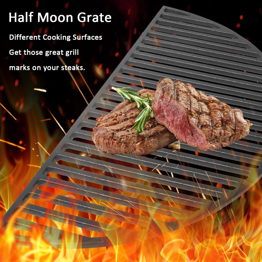 KAMaster grate installed on a 22-inch Weber showing improved cook surface versatility