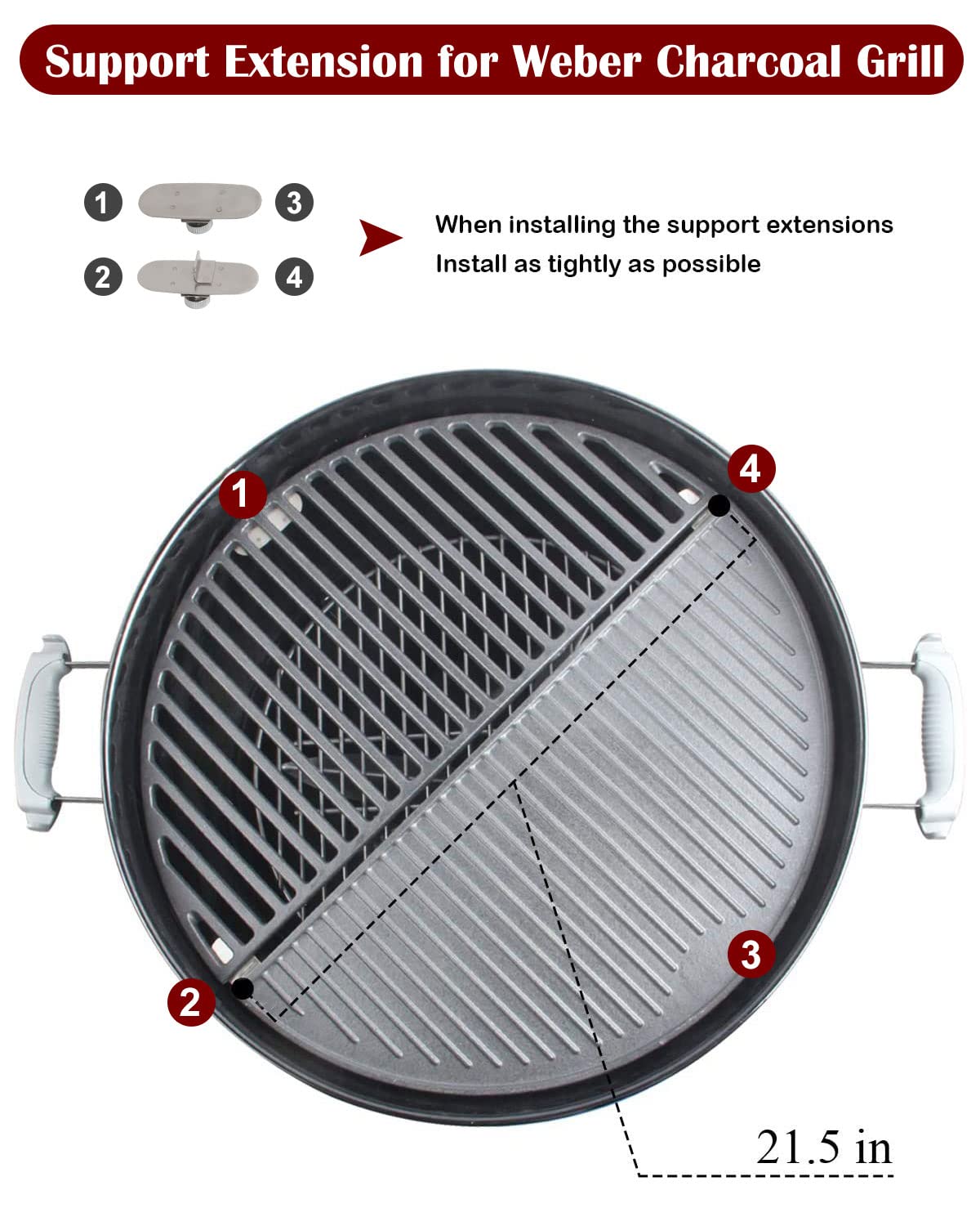 KAMaster half-moon griddle surface detail demonstrating smooth flat cooking area