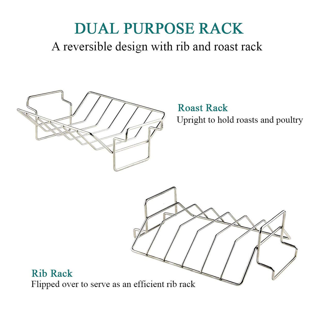 KAMaster holding six rib slabs stacked vertically for improved smoke exposure benefit