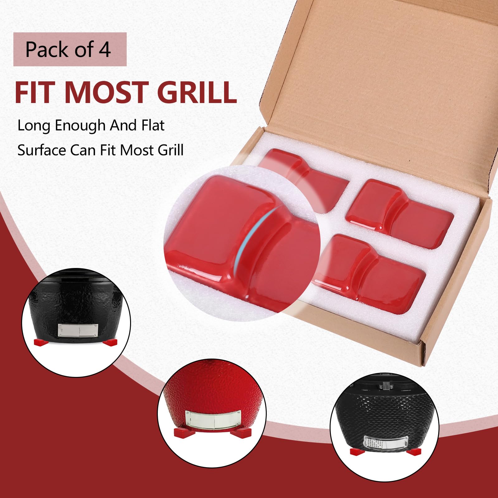 KAMaster detail of non-slip edge keeping grill stable and secure