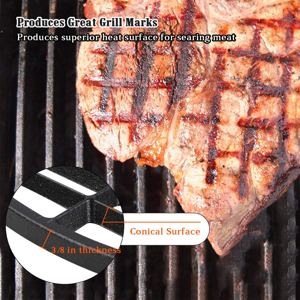 KAMaster grilled steak on grate with clear sear marks showcasing superior crust