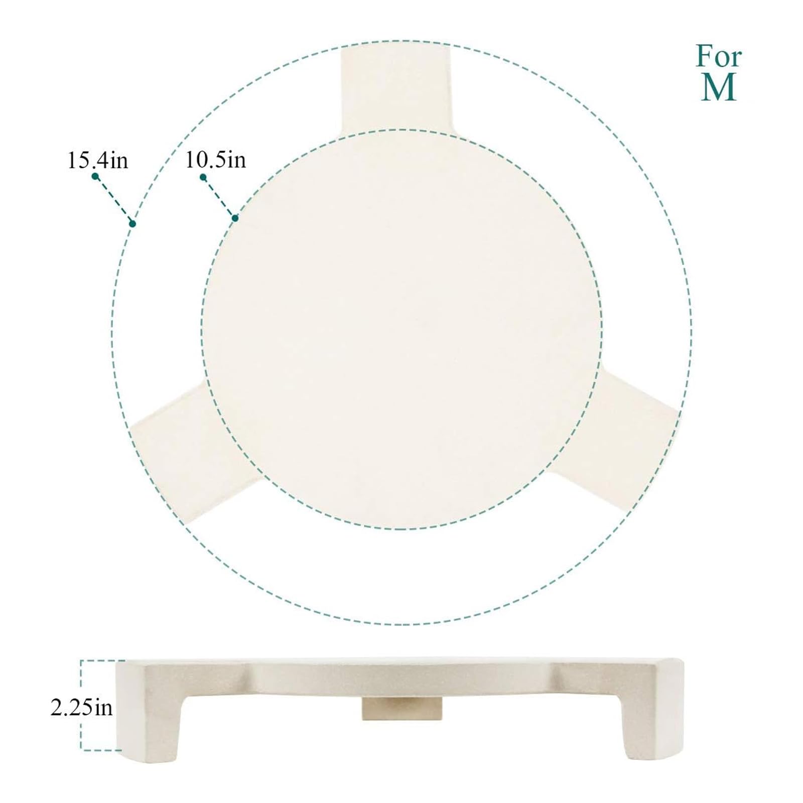 KAMaster close-up of ceramic texture highlighting durable 3/4 inch thickness and heat retention