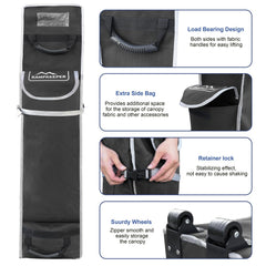 KAMPKEEPER central pocket with Velcro keeping stakes and accessories organized