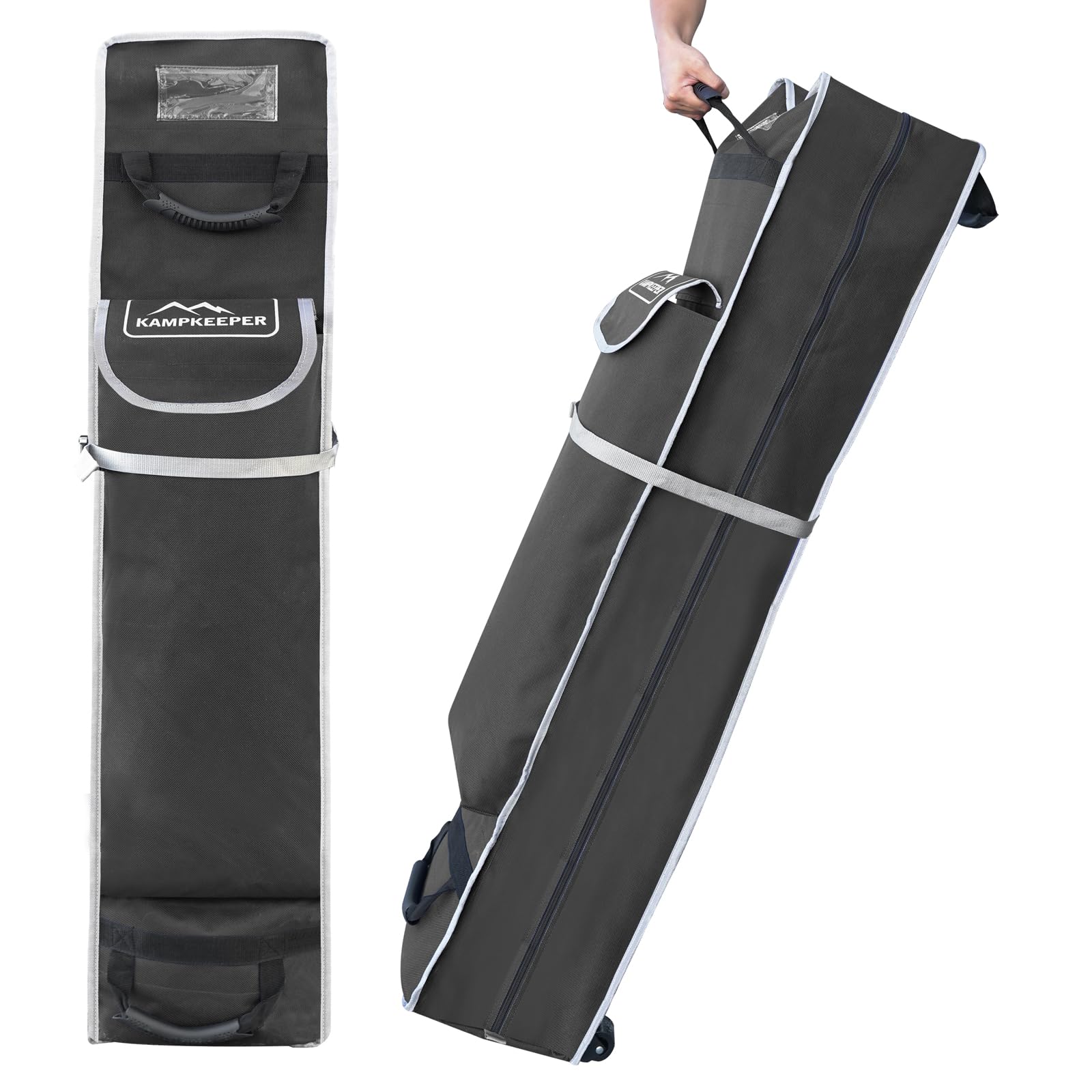 KAMPKEEPER front view of 62in bag showing capacity and durable design