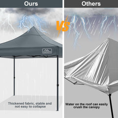 KAMPKEEPER canopy top installed at a market stall providing sun and rain protection