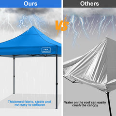 KAMPKEEPER canopy top installed on frame outdoors offering shade and waterproofing