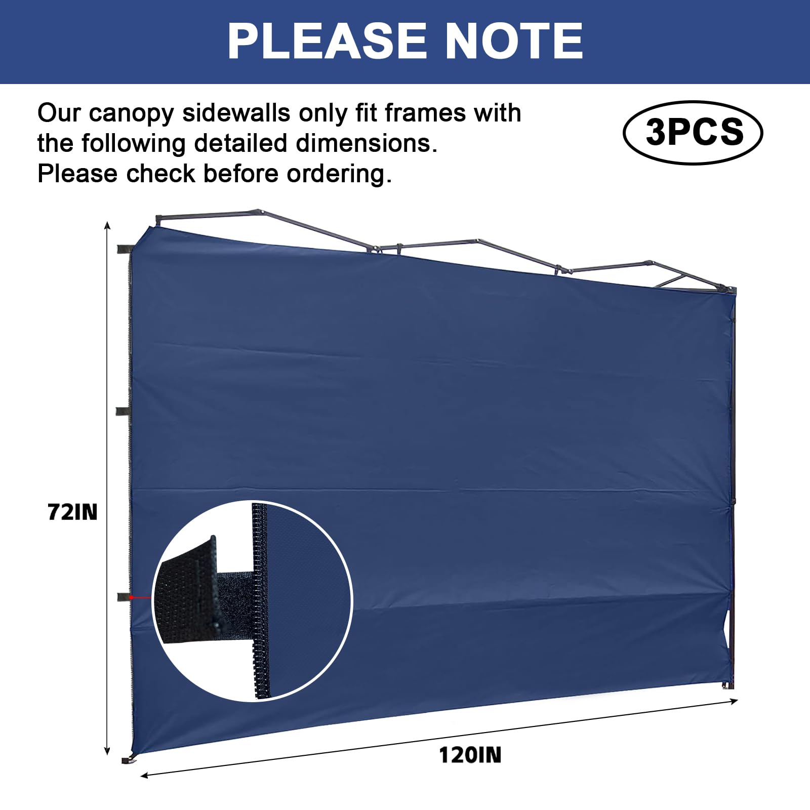 KAMPKEEPER sidewall sealed against rain illustrating waterproof protection