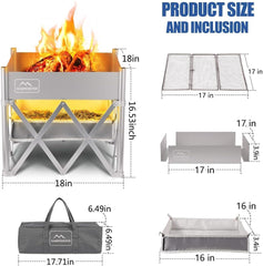 KAMPKEEPER close-up of 304 stainless steel mesh for improved airflow and durability