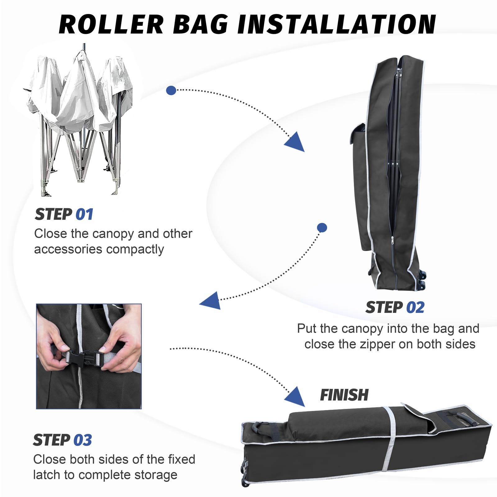 KAMPKEEPER detailed wheeled base for smooth rolling over grass and rough ground