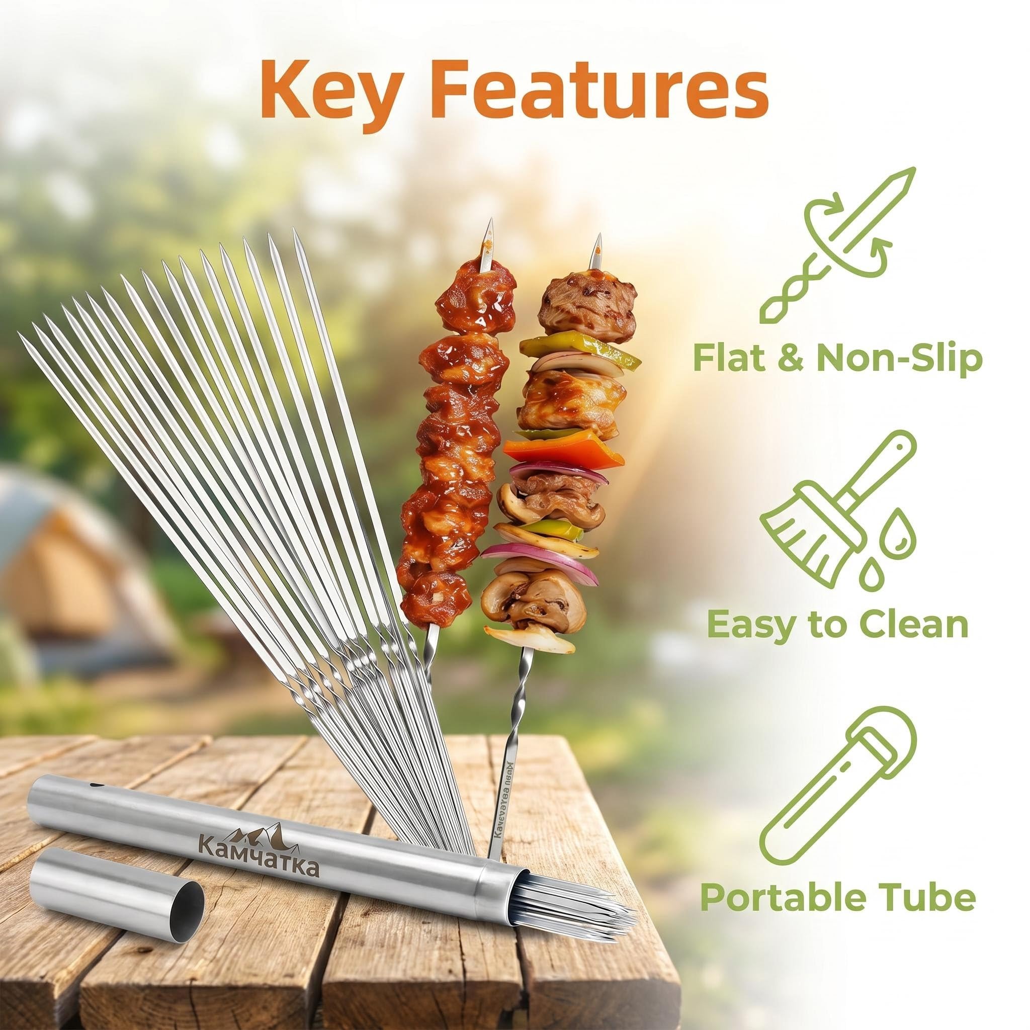 KaMyaTka pointed tip detail for easy piercing and secure ingredient hold