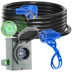 Kanayu adapter plug front view showing secure connection and safety