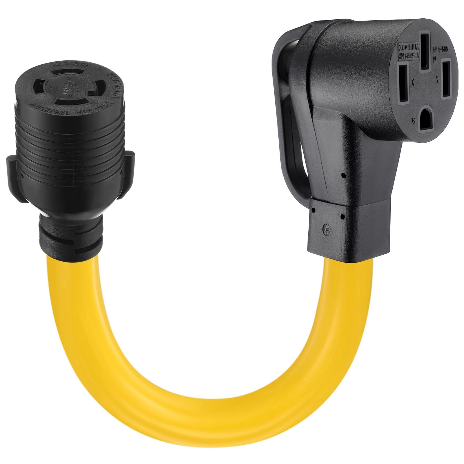 Kanayu front connector view showing locking plug and increased connection security