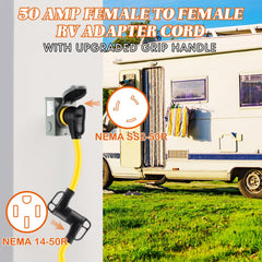 Kanayu 90-degree grip handle view enabling easy plug and unplug