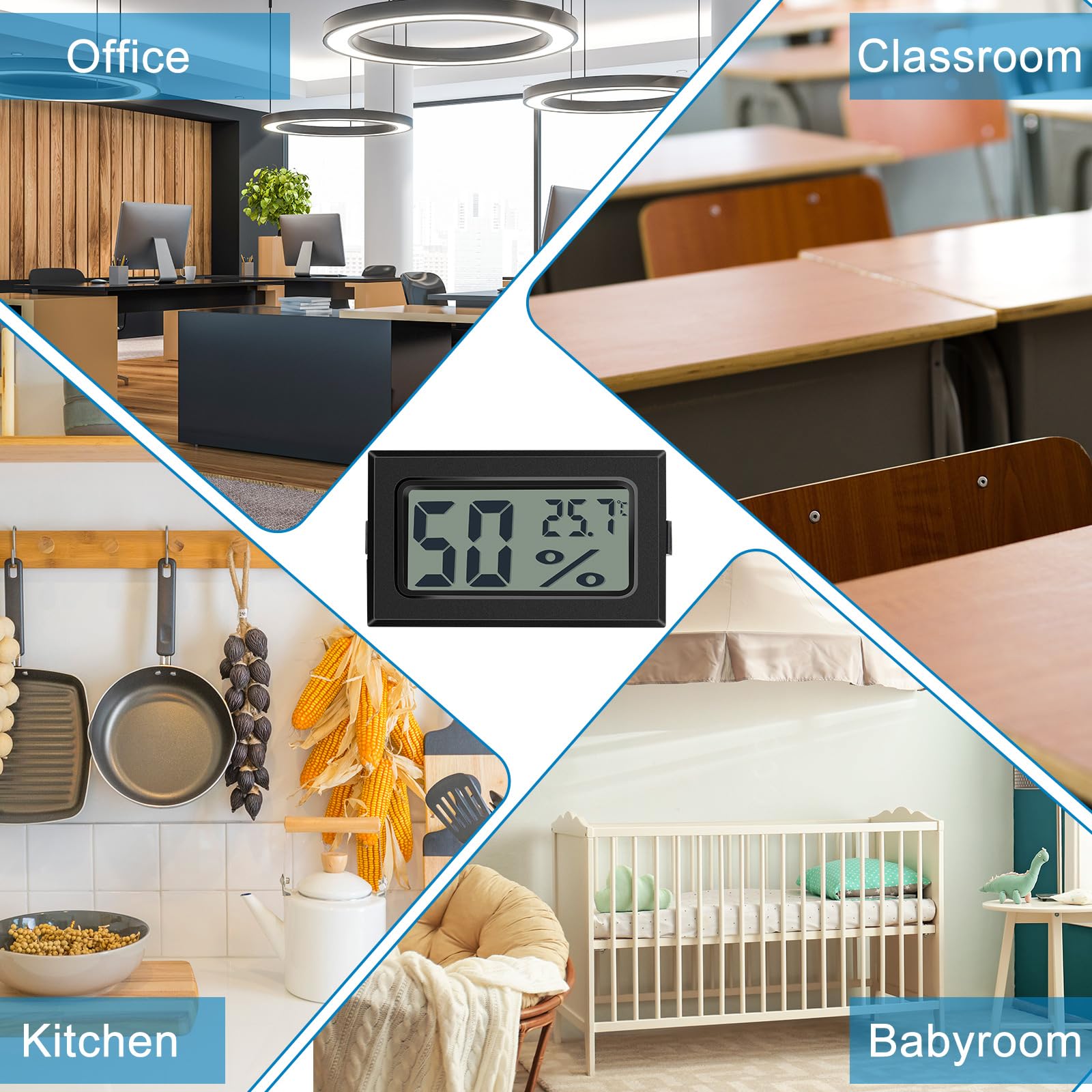 Kanayu multiple units on shelf to monitor many zones simultaneously