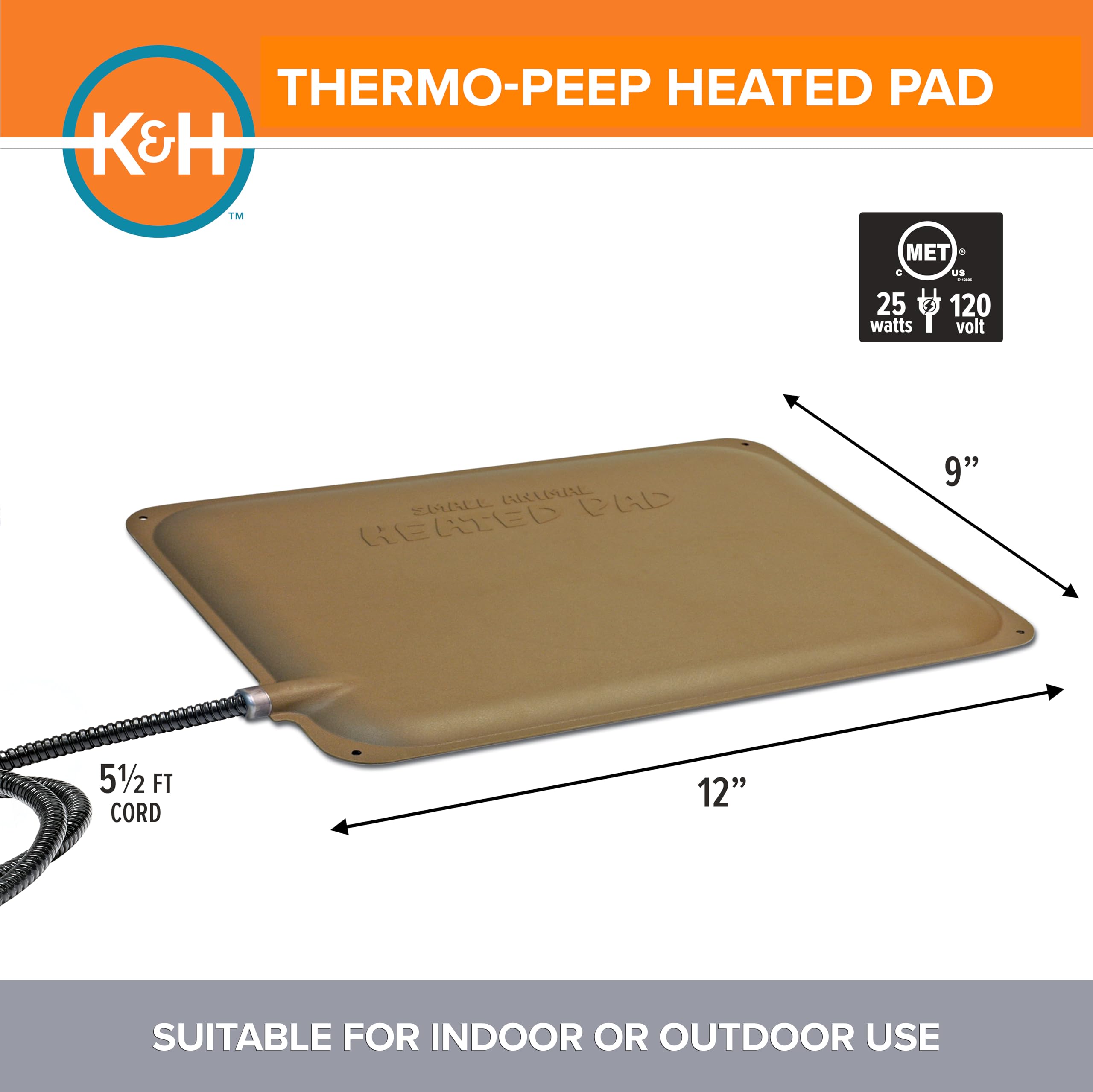 K&H side mount hole and rounded edges for easy coop installation benefit