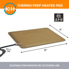 K&H side mount hole and rounded edges for easy coop installation benefit