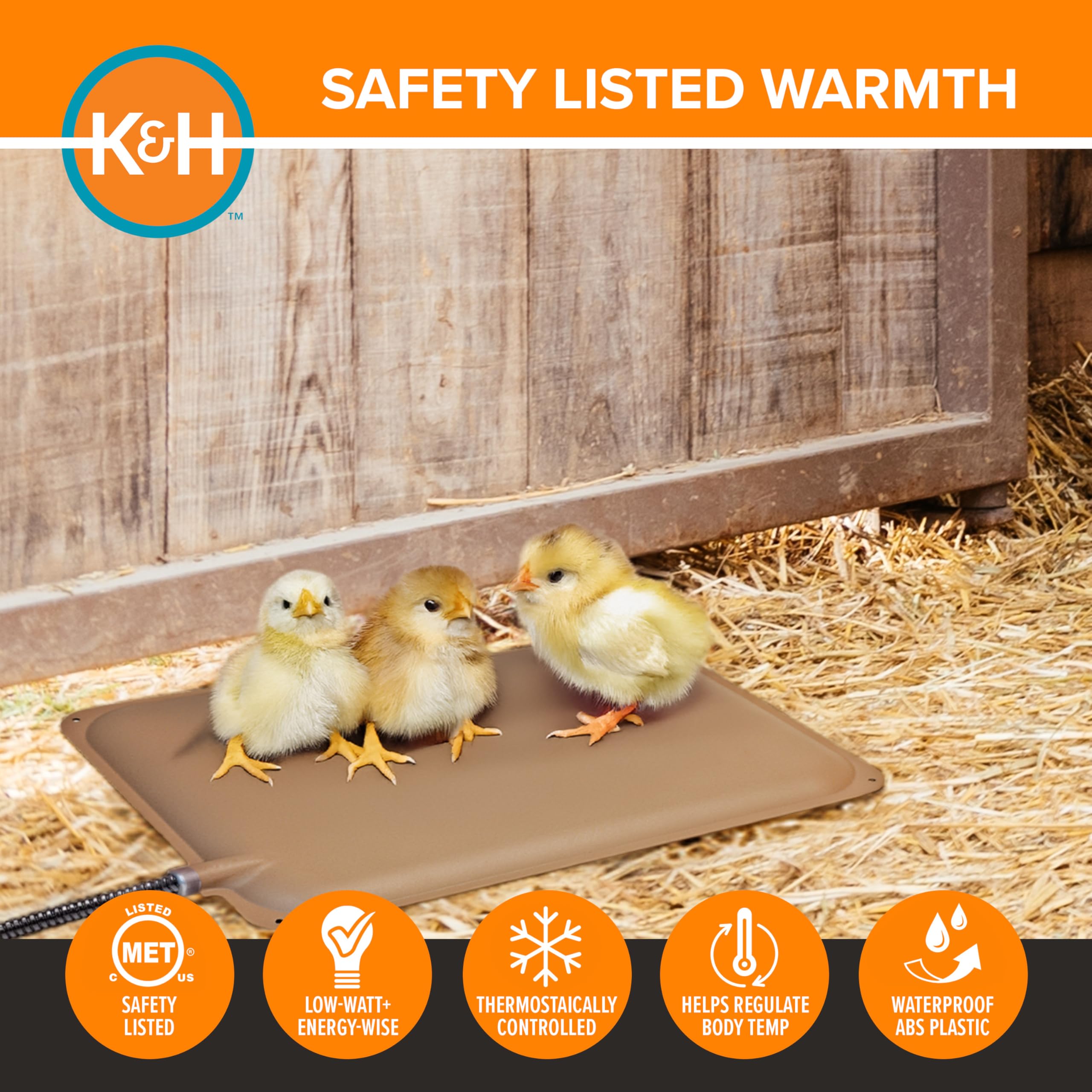 K&H steel-encased cord detail providing chew protection and safety benefit