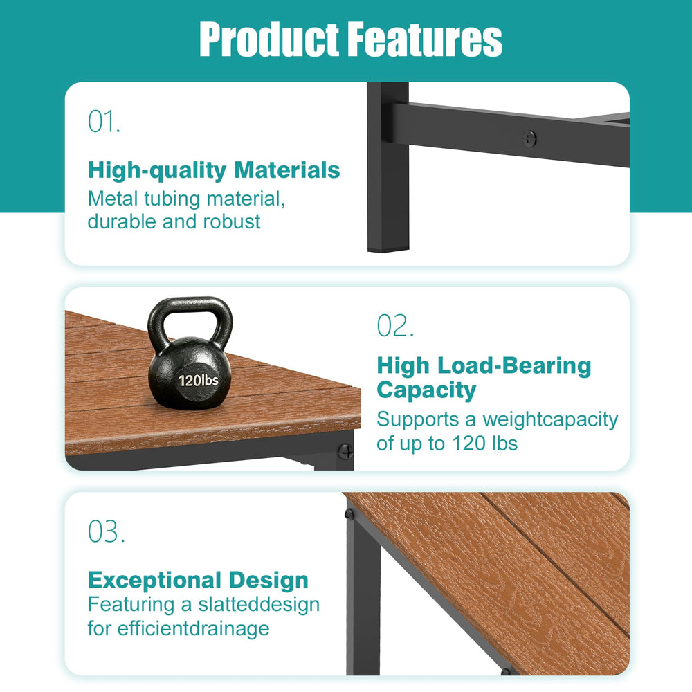 KANEODOT tabletop with water droplets demonstrating weatherproof performance