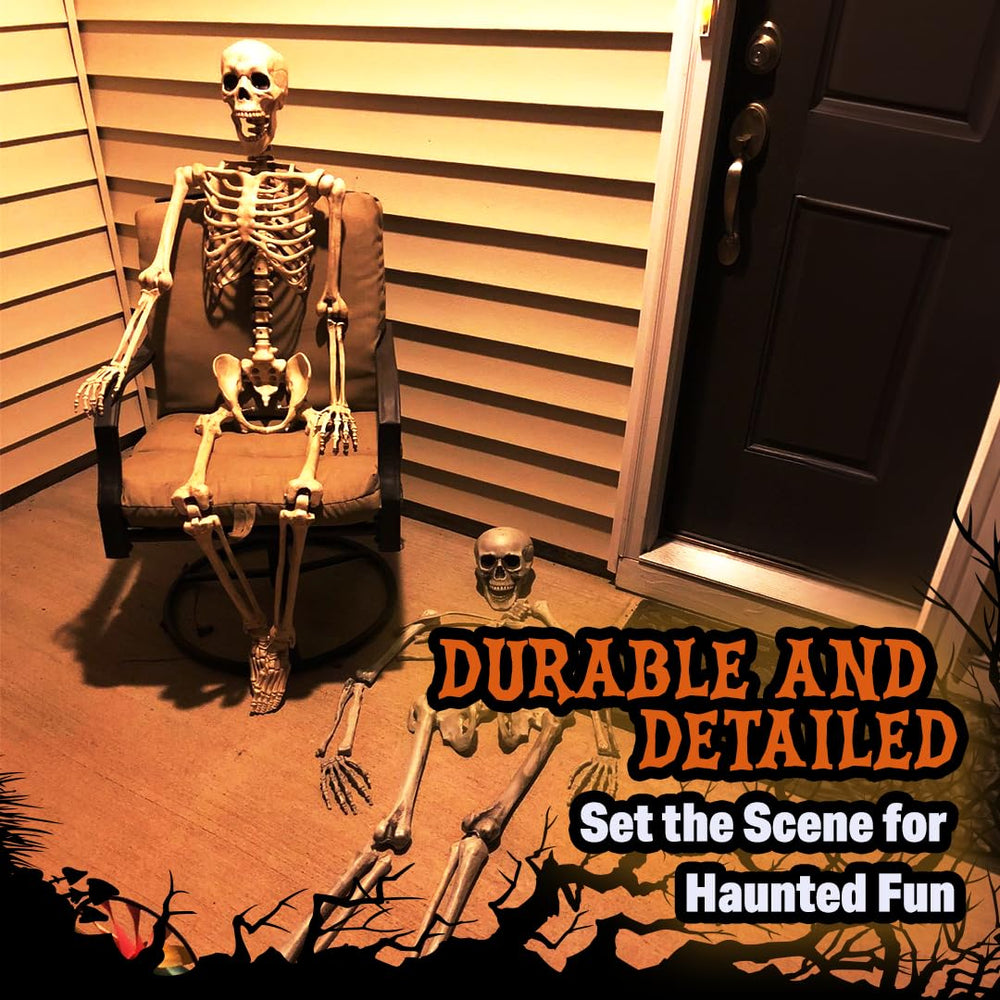 Kangaroo bones scattered on porch creating instant Halloween curb appeal