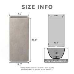 Kante close-up of textured surface and visible pores highlighting authentic concrete finish and durability