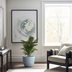 Kante bowl planted with greenery showing roomy root space and display impact