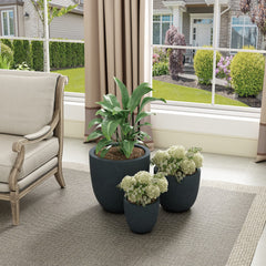 kante balcony scene with planted bowls demonstrating stylish urban outdoor planting