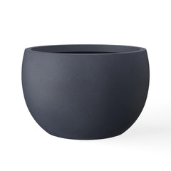 Kante front view charcoal planter showing modern silhouette and curb appeal