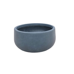 Kante front view planter showing charcoal finish and modern lines, enhances patio