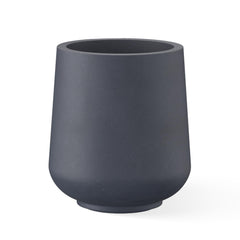 Kante front view of charcoal concrete planter showing modern silhouette and curb appeal