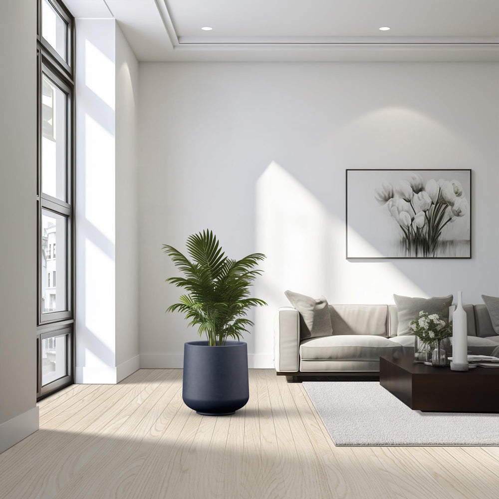 Kante planter styled on a porch delivering durable weather-ready styling