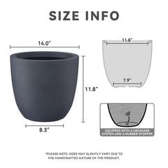 Kante planter close-up of concrete texture highlighting authentic pores and durability