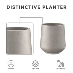 Kante drainage hole with rubber plug shown for indoor protection