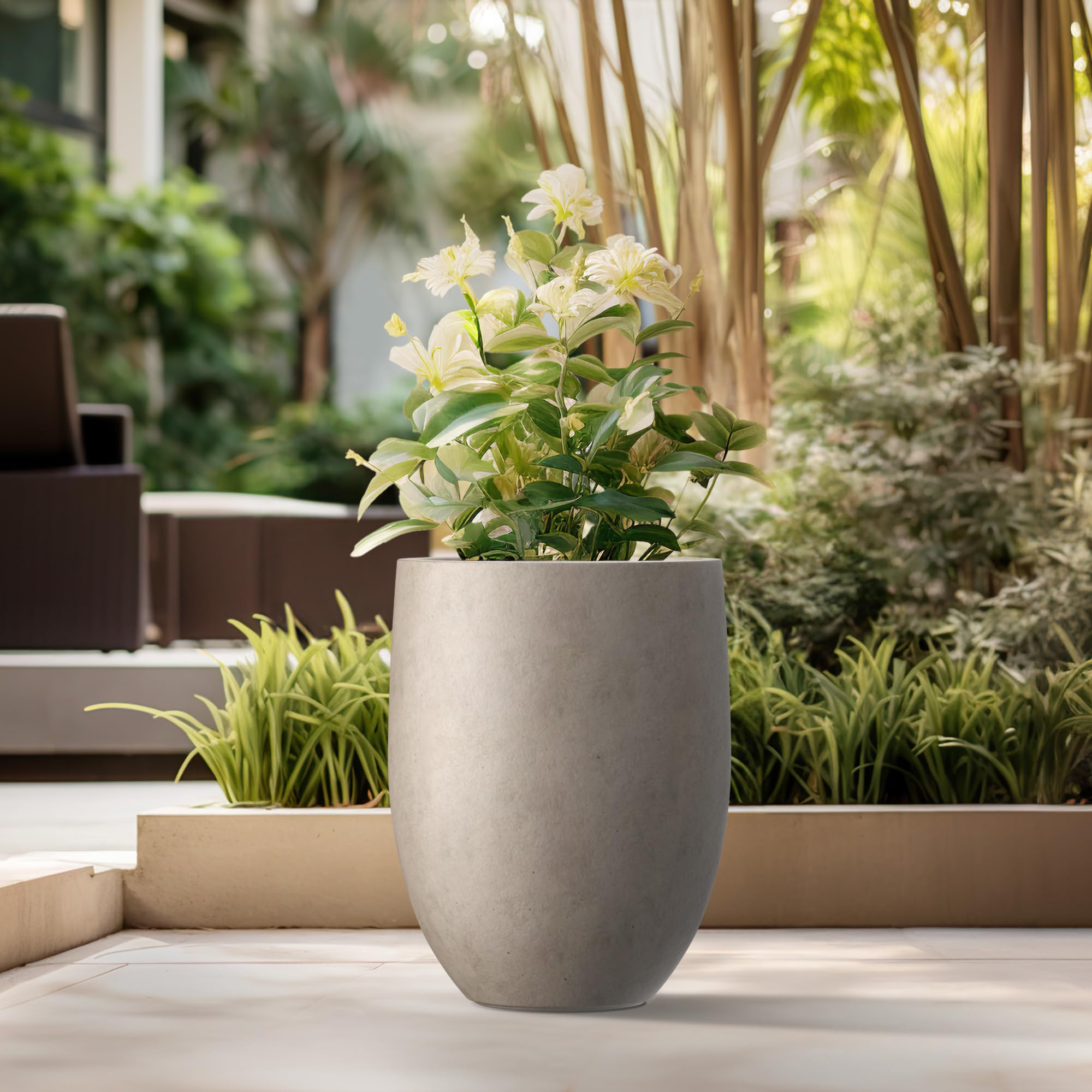 Kante bottom detail showing drainage plug for easy indoor or outdoor use