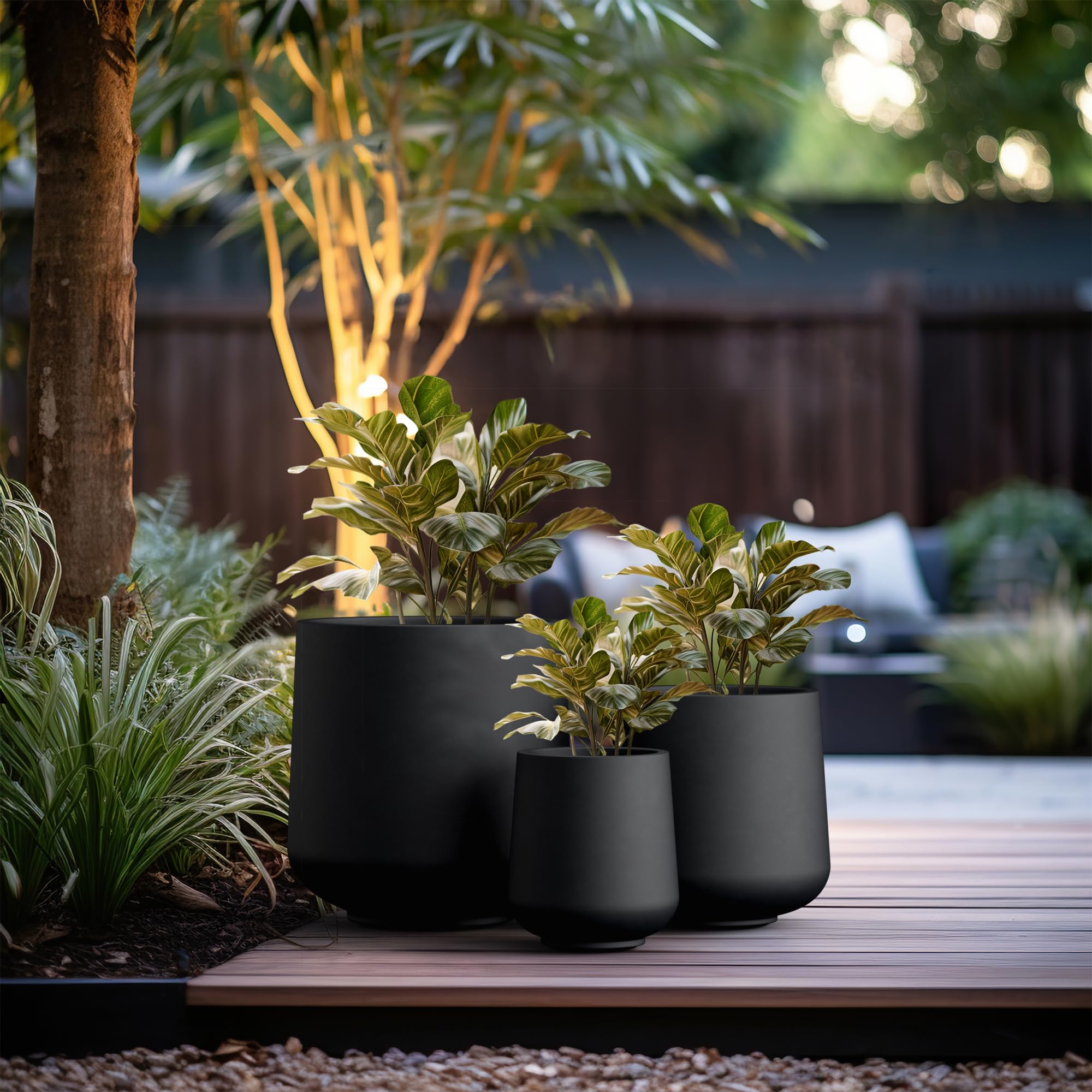 Kante drainage hole with rubber plug detail showing indoor-outdoor flexibility benefit