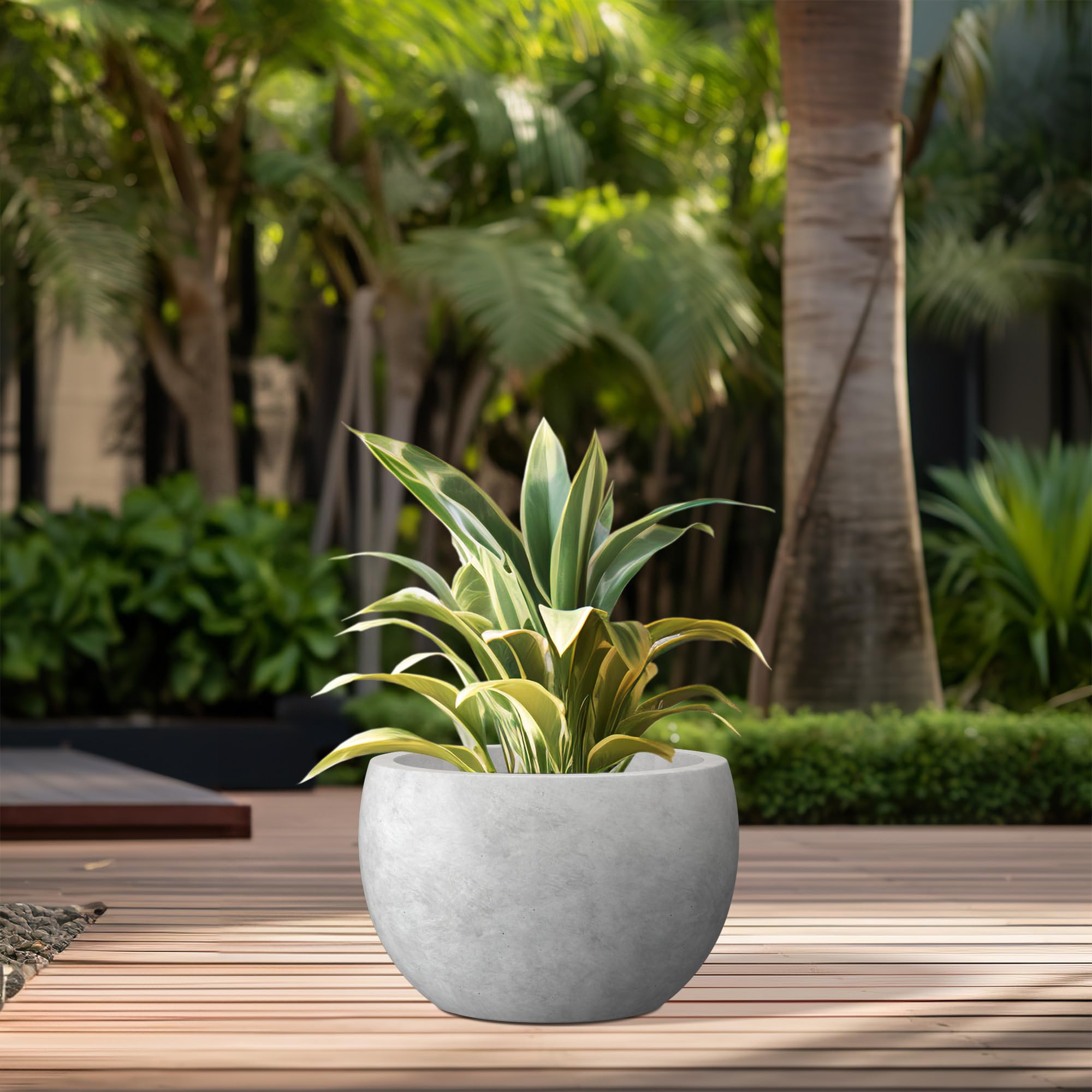 Kante drainage hole with rubber plug for flexible indoor or outdoor use