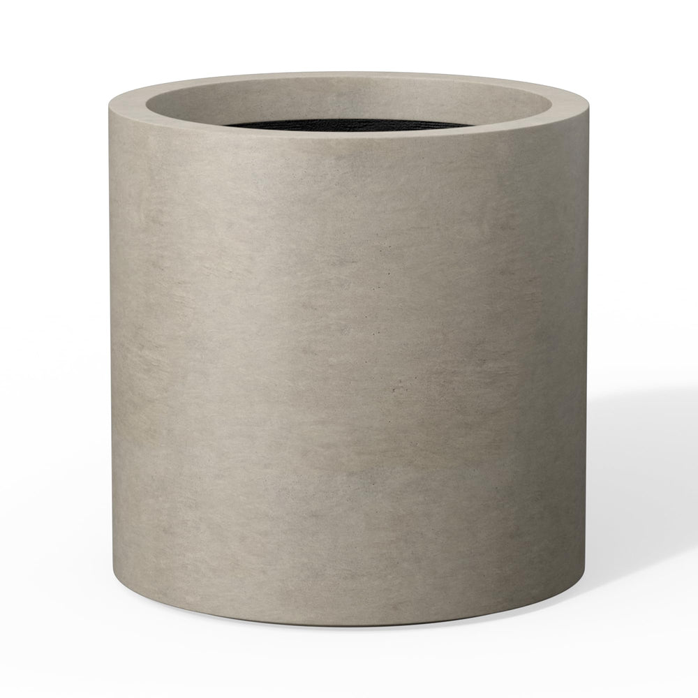Kante front view cylinder planter showing clean silhouette and stability