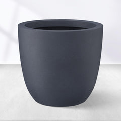 Kante front view of 18-inch planter showing modern finish and easy styling benefit
