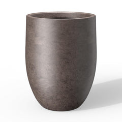 Kante front view of large round planter showing clean silhouette and modern appeal